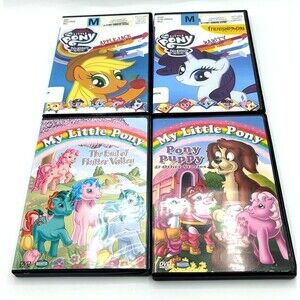 My Little Pony DVD Friendship Is Magic & Original MLP Lot Of 4 - Tested